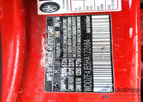 2017 Mercedes-Benz E 300 z USA, uszkodzony, nr VIN WDDZF4JB5HA122684